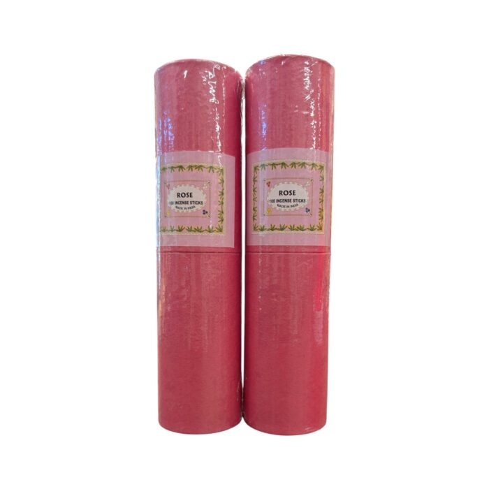 200 Hand rolled Incense Sticks – Rose | Set of 2 agarbatti Boxes - Image 3