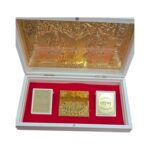 Gold Plated Divinity gift Box - Lakshmi Ganesh - Image 3