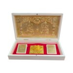 Gold Plated Divinity gift Box - Lakshmi Ganesh