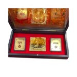 Gold Plated Divinity gift Box - Lakshmi Ganesh & Yantra - Image 3