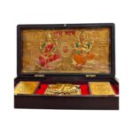 Gold Plated Divinity gift Box - Lakshmi Ganesh & Om - Image 2