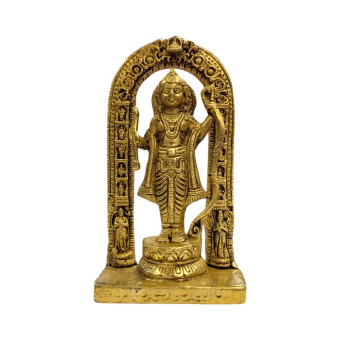 Closeup of Ram Lalla Statue with intricate