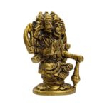 Compact Brass Hanuman Statue for Desk or Decor