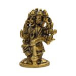 Side profile view of Brass Panch mukhi Hanuman