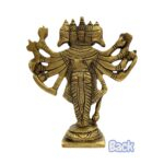 Brass Panchmukhi Hanuman Statue – 5 inch - Image 6