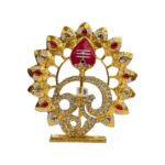 Tamil Om Metal Idol with Stones - Image 5