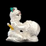 Pure silver baby krishna idol