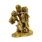 Side profile view of Brass Krishna Idol