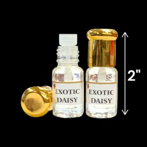 Compact travel friendly bottles of this attar perfume oil from India