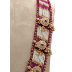 Close up of ethnic necklace