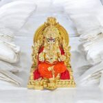 Pure gold plated Ganesha Idol | Ganesha on Throne | Great Diwali Gift and Decor