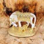 Top profile view of Kamdhenu cow Statue