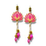 Pair of lotus Diwali hanging | Best Diwali Decor in Canada | Lotus wall hangings
