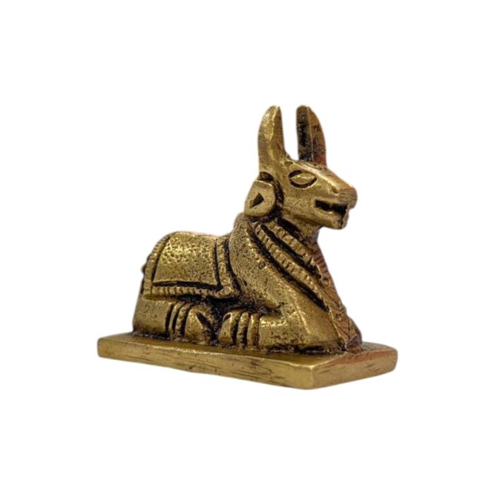 Brass Nandi Idol - 1.8 Inches | Nandi Statue for Home Temple - Image 3