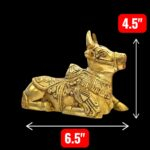 Dimensions of Large Brass Nandi Statue