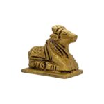 Brass Nandi Idol - 2 Inches | Nandi Statue for Home Temple - Image 4