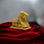 Brass Nandi Idol - 2 Inches | Nandi Statue for Home Temple