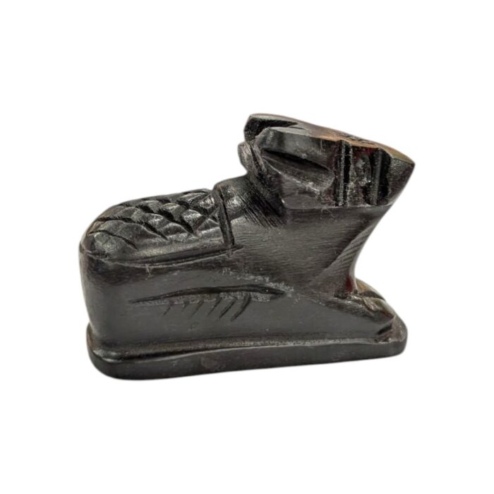 3 Inches Black Marble Nandi Cow Idol | Nandi Statue for Home Temple - Image 6