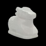 2.5 Inches White Marble Nandi Cow Idol | Nandi Statue for Home Temple - Image 4