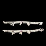 Pair of pure silver anklets