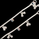 Close up for pair of anklets for baby