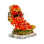 Side view of the Panchmukhi Hanuman polyresin idol showing craftsmanship