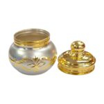 Pure silver container box with lid