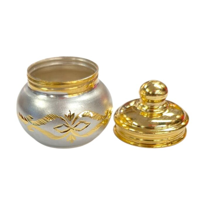 Pure silver container box with lid