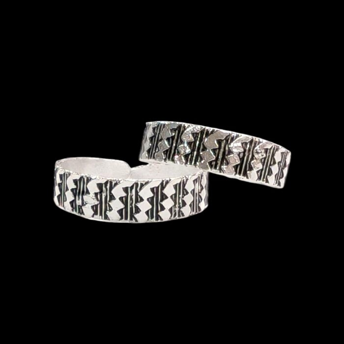 Pure silver toe rings