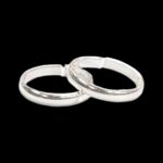 Pair of Pure Silver Toe Rings | Adjustable Toe rings - Image 3