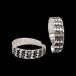 Silver oxidized finish - sterling silver toe rings