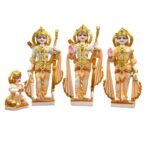 Close up of Ram Darbar Idol set | Composite Marble Statue
