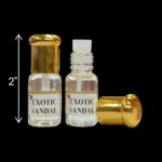Compact travel friendly attar perfume oil bottles - Exotic Sandalwood