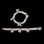 Pair of pure silver anklets
