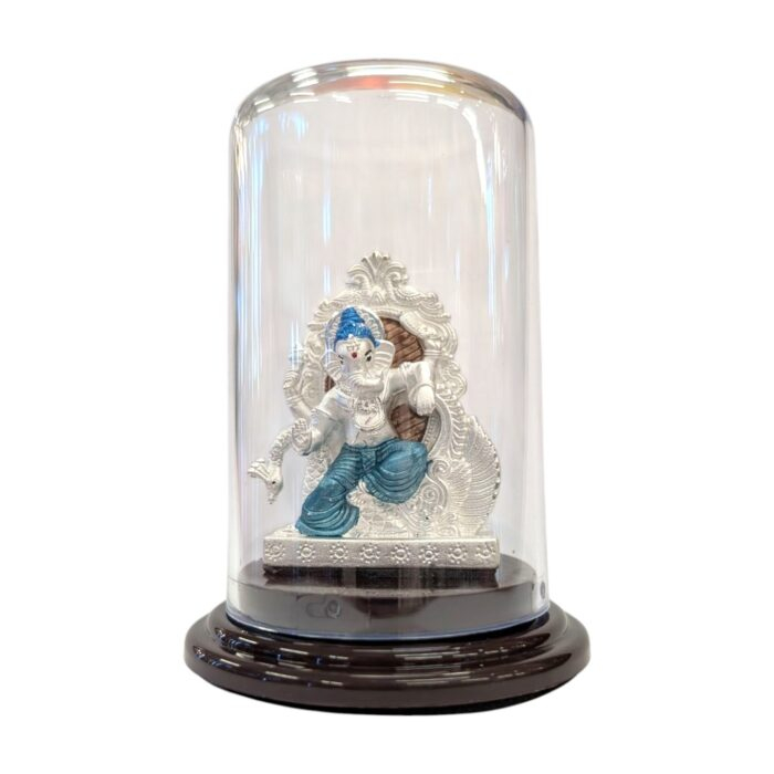 Pure silver Ganesha idol in dome-MA - Image 3