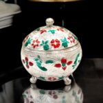 Large Pure silver kumkum container | 925 sterling silver
