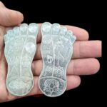 Real look of Pure Silver Lakshmi Charan on a adult hand