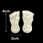 Dimensions of Pure Silver Lakshmi Charan Paduka