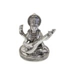 Great Diwali gift - Silver plated Saraswati idol