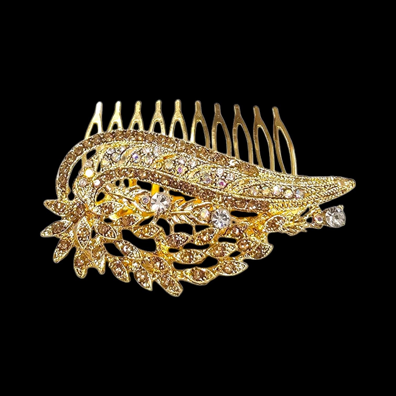 IMG-20251128-WA0000.jpg Rhinestone Crystal Decorative Hair Comb - ZG - Image 1