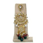 Maharani haar with earring | Semi Precious Necklace and Earring Set - Image 6