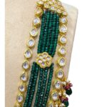 Maharani haar with earring | Semi Precious Necklace and Earring Set - Image 4