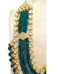 Maharani haar with earring | Semi Precious Necklace and Earring Set - Image 5