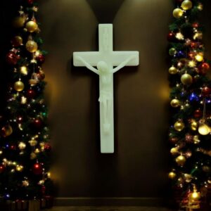 Glow in the Dark - Standing Crucifix - Big | Decorative Cross Glow-in-The-Dark
