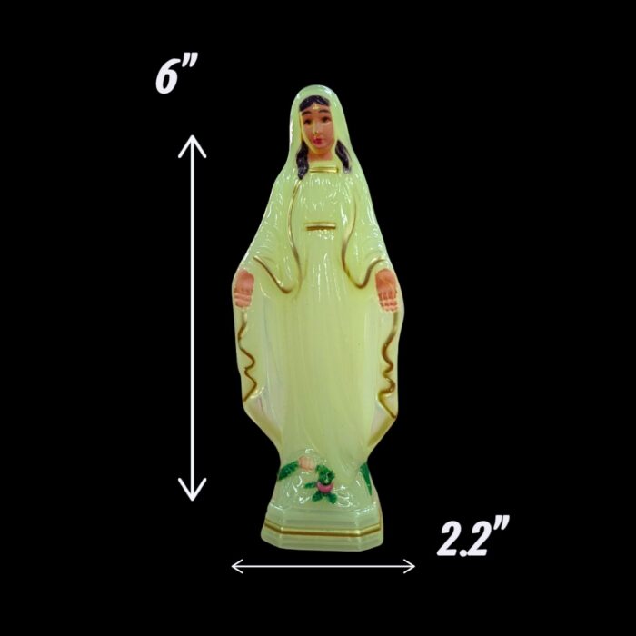 Dimensions of Virgin Mary Statue - 6 inch