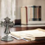 Crucifix Cross Metal Statue - 3.5 inch - SB