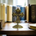 Crucifix Cross Metal Statue - 3.5 inch - GB