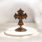Crucifix Cross Metal Statue - 3.5 inch - CB