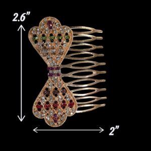 Close up and dimensions of the Hair comb