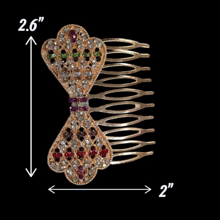 Close up and dimensions of the Hair comb